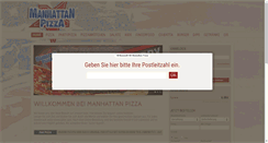 Desktop Screenshot of manhattan-pizza.de